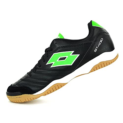 Lotto Stadio 300 II ID (40.5 EU, All Black/Spring Green) von Lotto