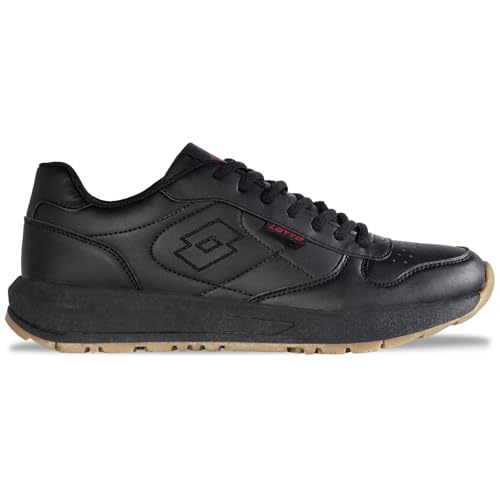 Lotto Straight Unisex Sneaker, Black, 44 EU von Lotto
