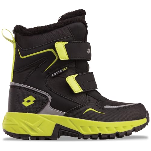 Lotto Unisex Kinder Alstyne Tex K Halblange Stiefel, Black Lime, 31 EU Lotto Unisex Kinder Alstyne Tex K Halblange Stiefel, Black Lime, 31 EU von Lotto
