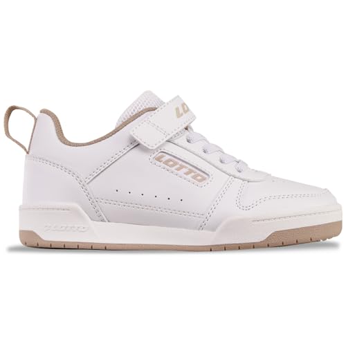 Lotto Unisex Kinder Sneaker, White Beige, 33 EU von Lotto