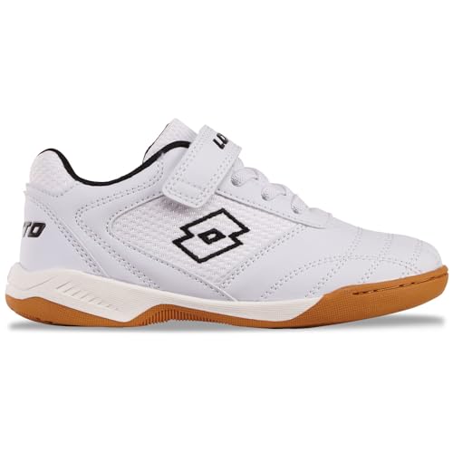 Lotto Unisex Kinder Whizzer Sneaker, White Black, 35 EU von Lotto
