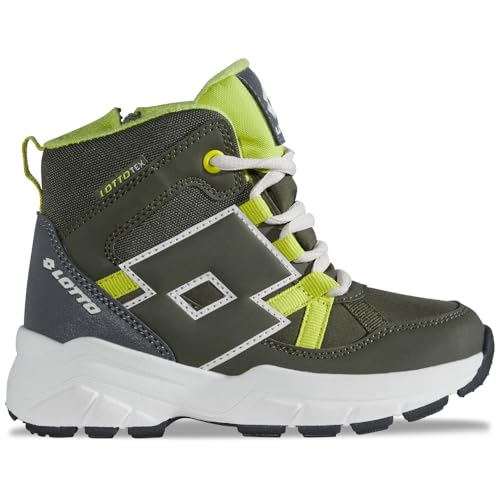 Lotto VORIX TEX K Unisex Kids Halblange Stiefel, Olive/Lime, 29 EU Lotto VORIX TEX K Unisex Kids Halblange Stiefel, Olive/Lime, 29 EU von Lotto