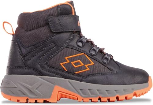 Lotto WOODLARK MID K Unisex Kids Halblange Stiefel, Navy/FR.ORANGE, 29 EU Lotto WOODLARK MID K Unisex Kids Halblange Stiefel, Navy/FR.ORANGE, 29 EU von Lotto