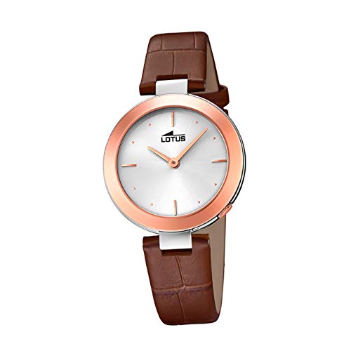 Lotus Damenuhr 31 mm Edelstahl Lederarmband von Lotus