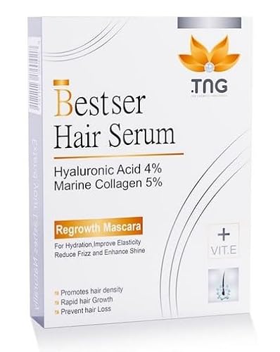 Lotus Shop - Bestser Haarserum-Mascara [Für Wimpern & Augenbrauen] – Mit Hyaluronsäure, Meereskollagen & natürlichen Ölen – Fördert das Haarwachstum – Feuchtigkeitsspendend & Glanzverstärkend (10 ml) von Lotus Shop