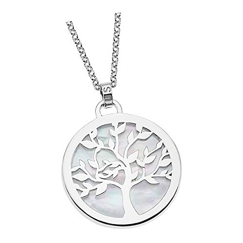 Lotus Silver Lebensbaum Kreis Halskette LP1821-1/1 925 Silber JLP1821-1-1 Silber Halskette von LOTUS SILVER