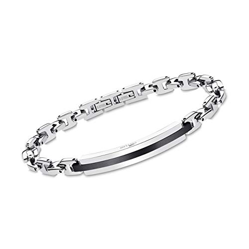 LOTUS Style Armband silber schwarz LS1966-2/2 Herren Edelstahl JLS1966-2-2 von LOTUS SILVER