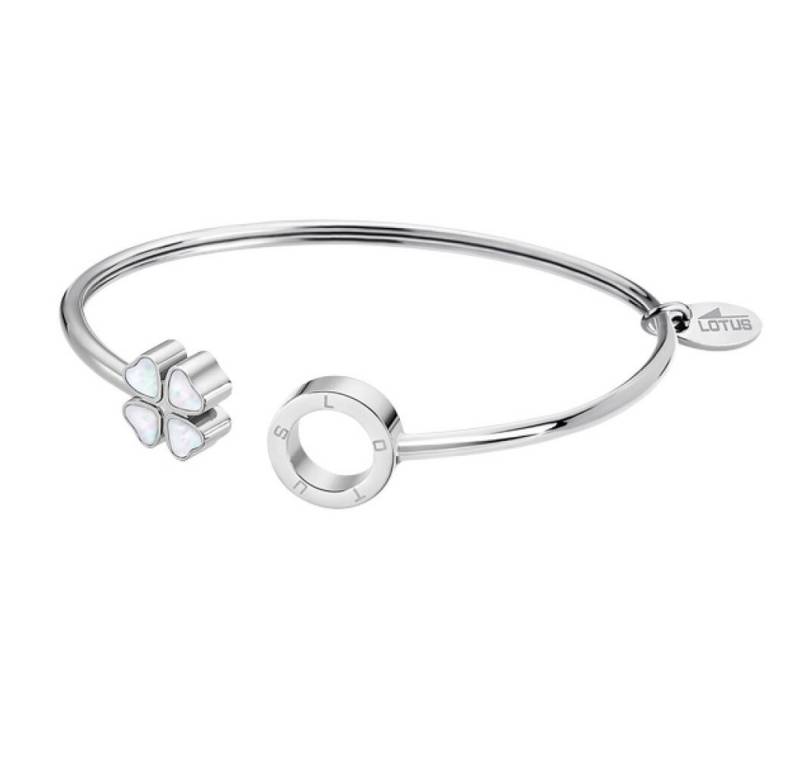 Lotus Style Armband Solid steel bracelet with four-leaf clover Woman Basic LS2183-2 / 1 von Lotus Style