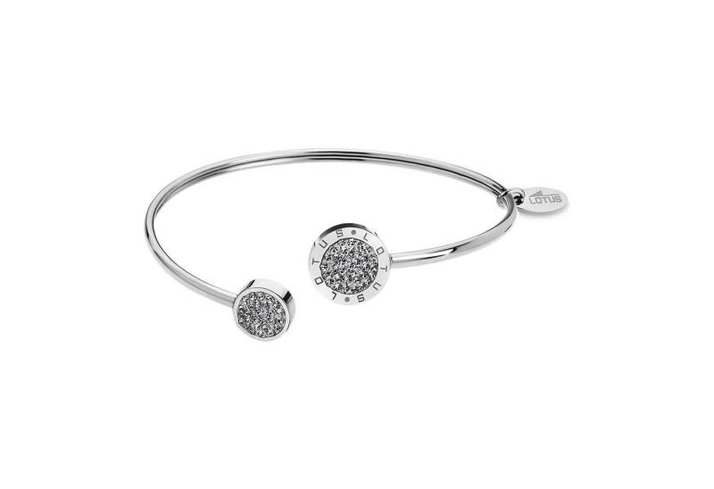 Lotus Style Armband Damen-Armreif LS1849-2/1 „Bliss“ – Edelstahl mit Zirkonia, Ø 6,1 cm von Lotus Style