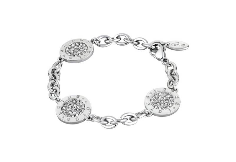 Lotus Style Armband Damen-Armkette LS1751-2/1 „Bliss“ – Edelstahl & Zirkonia, 20 cm von Lotus Style