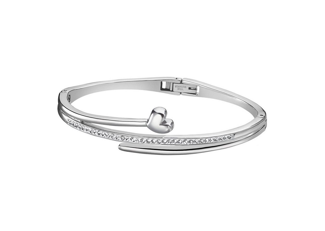 Lotus Style Armreif Lotus Style Armband Armreif silber, für Damen aus Edelstahl (Stainless Steel) von Lotus Style