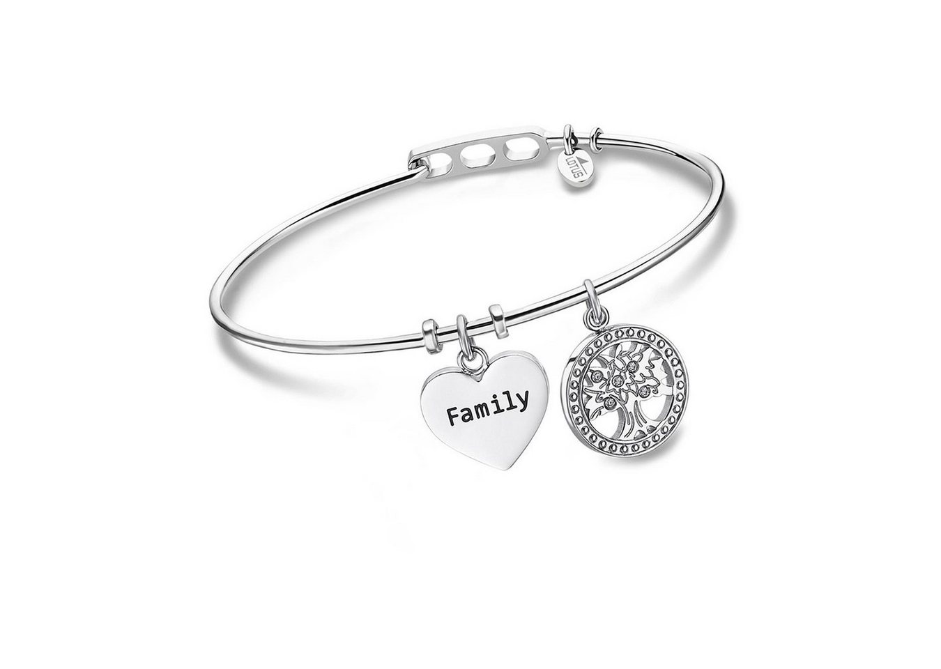 Lotus Style Armreif LOTUS Style Armreif silber Charms, für Damen aus Edelstahl (Stainless Steel) von Lotus Style