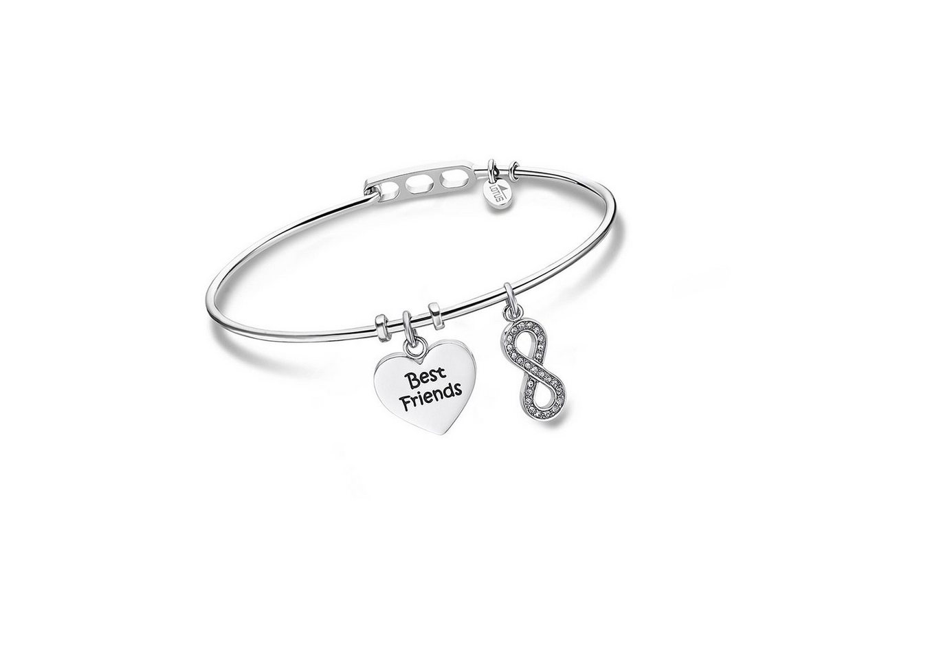 Lotus Style Armreif LOTUS Style Armreif silber Charms, für Damen aus Edelstahl (Stainless Steel) von Lotus Style