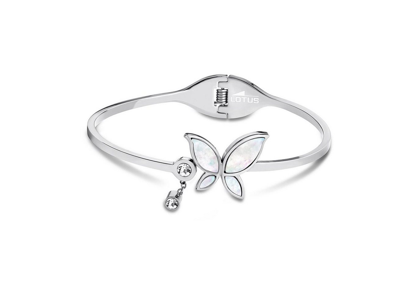 Lotus Style Armspange Lotus Style Armband Armspange silber (Armspangen), für Damen aus Edelstahl (Stainless Steel) von Lotus Style