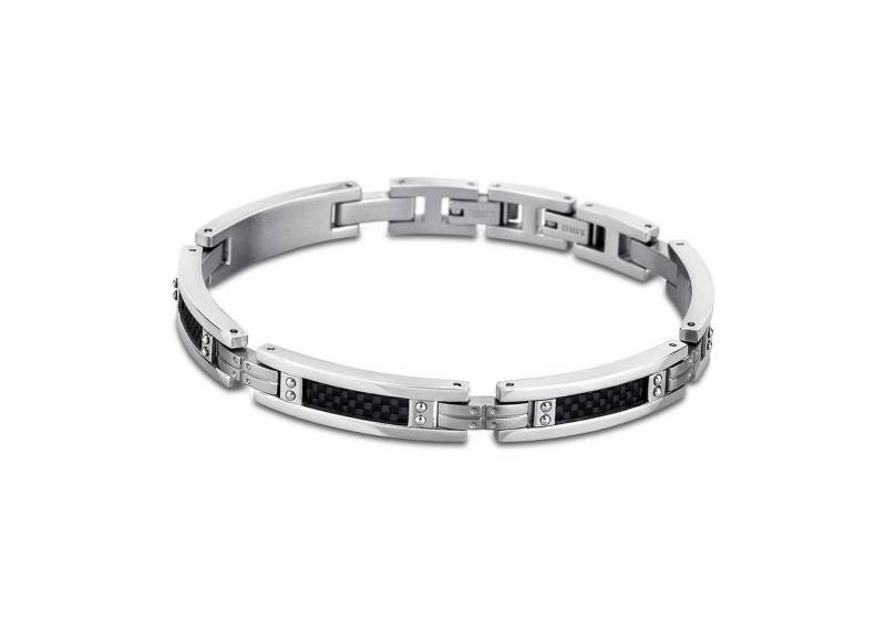 Lotus Style Edelstahlarmband Lotus Style Armband schwarz silber (Armband), Armbänder für Herren Edelstahl (Stainless Steel) von Lotus Style