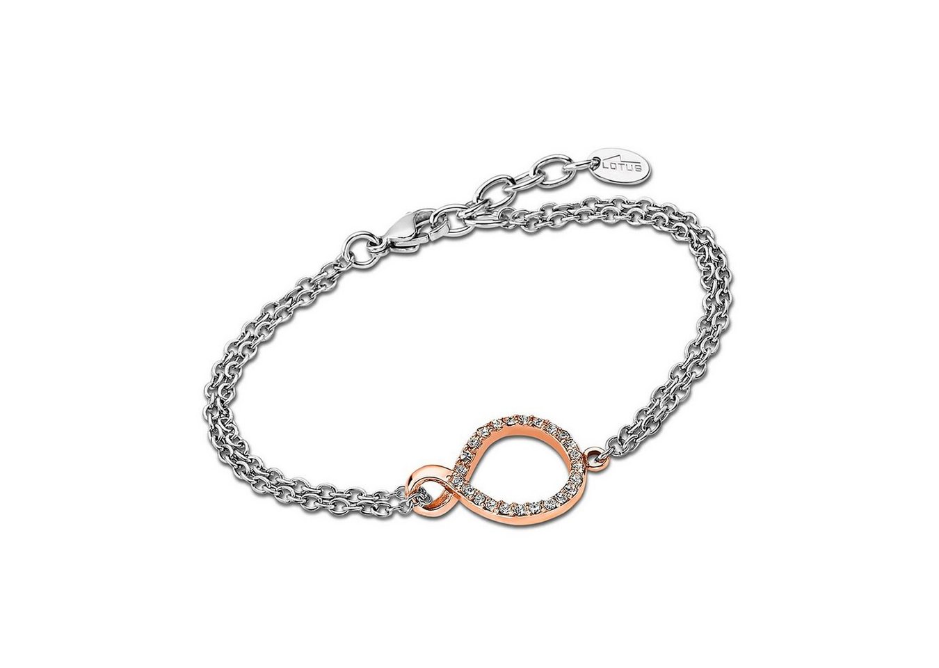 Lotus Style Edelstahlarmband LOTUS Style Armband silber rosegold (Armband), Armbänder für Damen Edelstahl (Stainless Steel) von Lotus Style