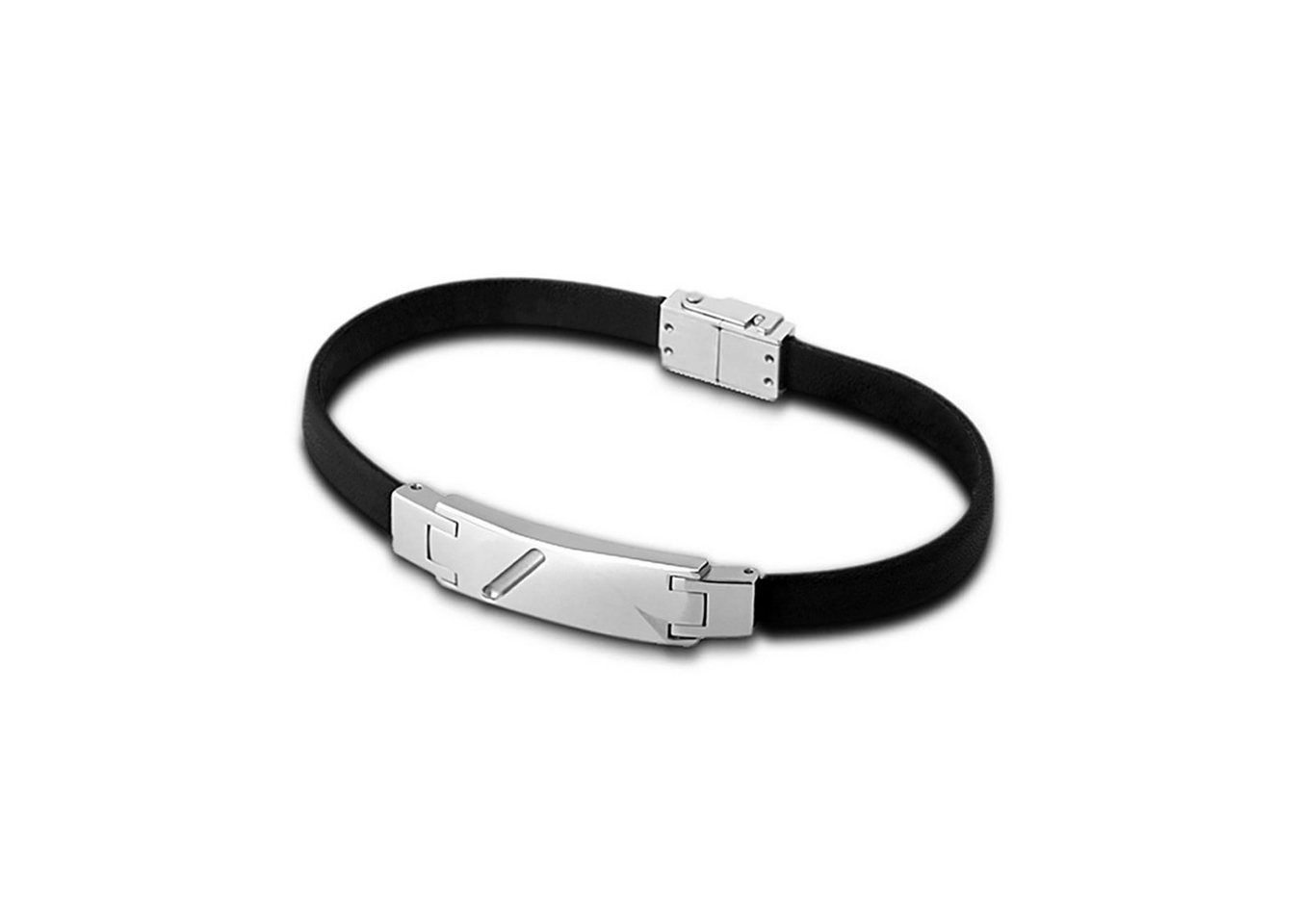 Lotus Style Edelstahlarmband Lotus Style Armband schwarz silber (Armband), Armbänder für Herren Edelstahl (Stainless Steel) von Lotus Style