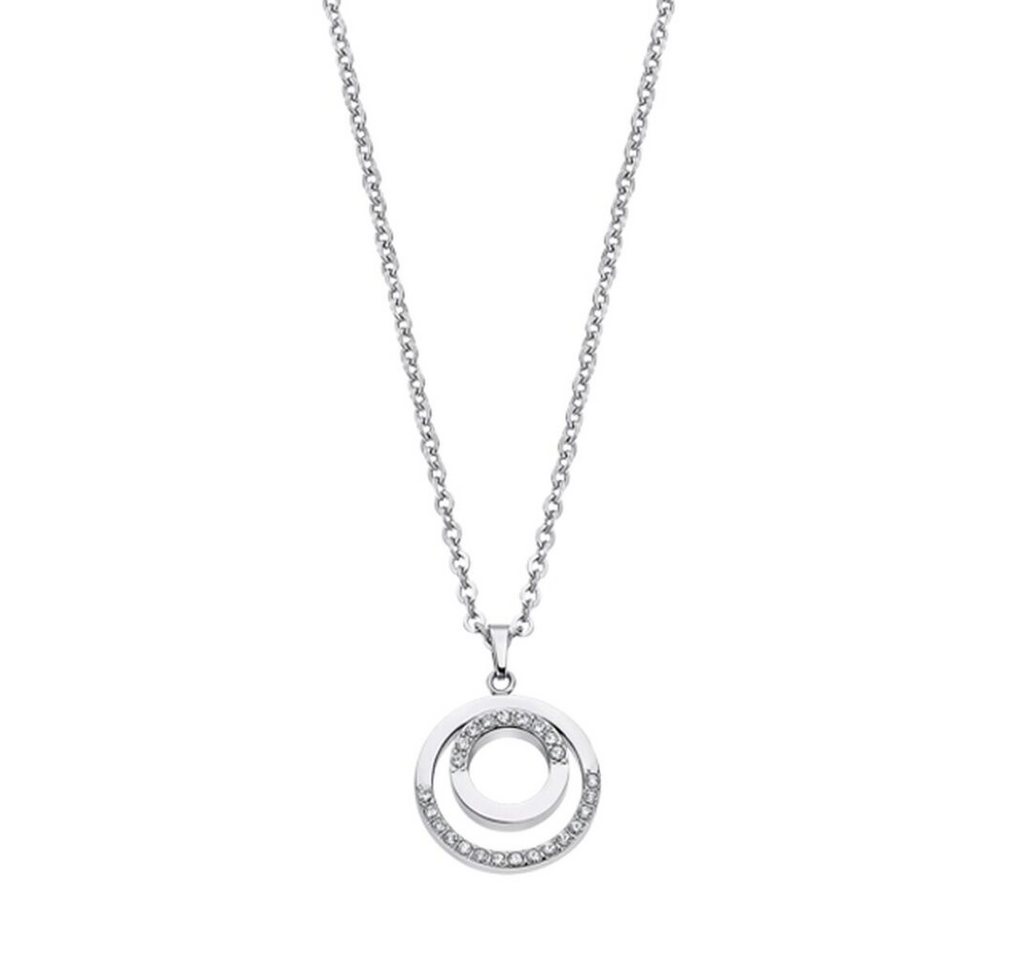 Lotus Style Kette mit Einhänger Stahlhalskette mit glitzernden Zirkonen Urban Woman LS2180-1 / 1 Lotus Style Kette mit Einhänger Stahlhalskette mit glitzernden Zirkonen Urban Woman LS2180-1 / 1 von Lotus Style