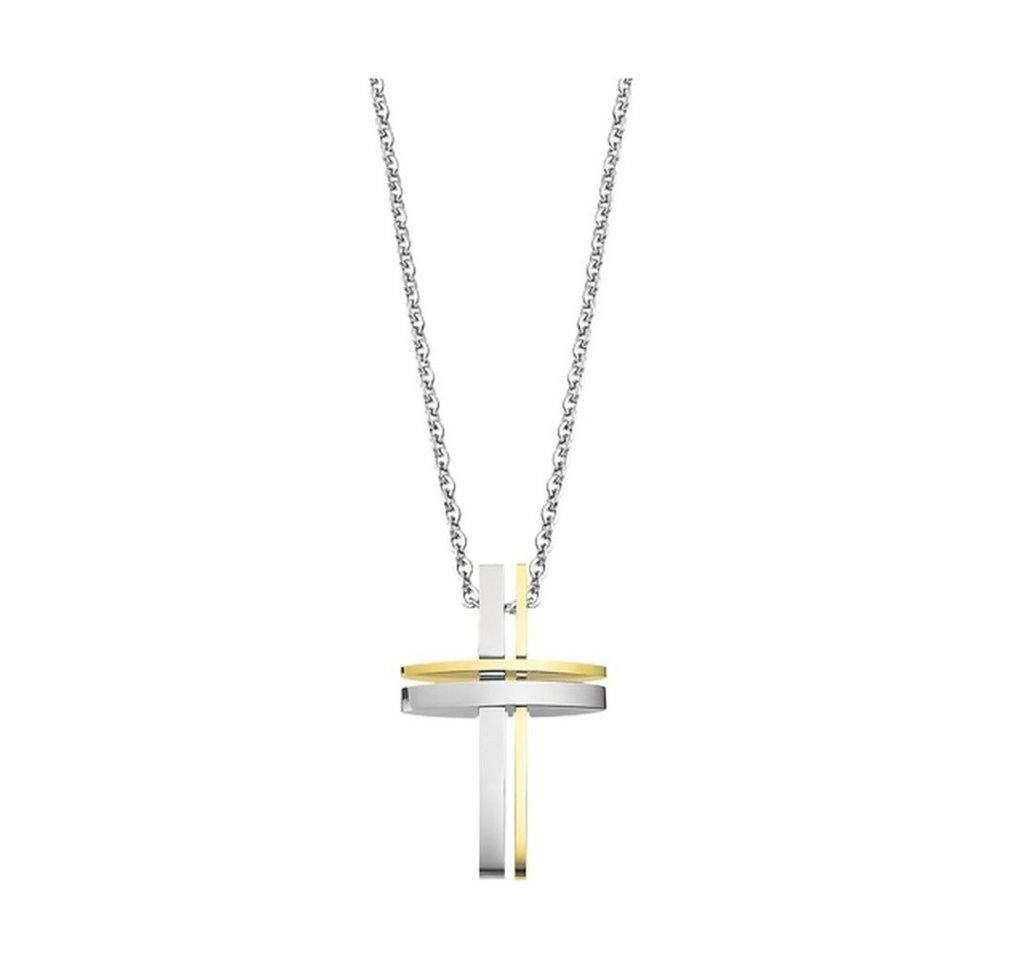 Lotus Style Kette mit Einhänger Steel bicolor necklace with cross Men in Black LS1984-1 / 2 Lotus Style Kette mit Einhänger Steel bicolor necklace with cross Men in Black LS1984-1 / 2 von Lotus Style