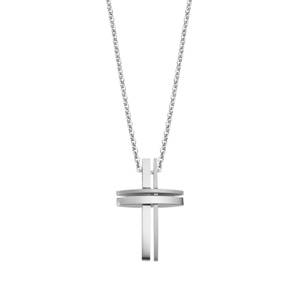 Lotus Style Kette mit Einhänger Steel necklace with a cross Men in Black LS1984-1 / 3 Lotus Style Kette mit Einhänger Steel necklace with a cross Men in Black LS1984-1 / 3 von Lotus Style