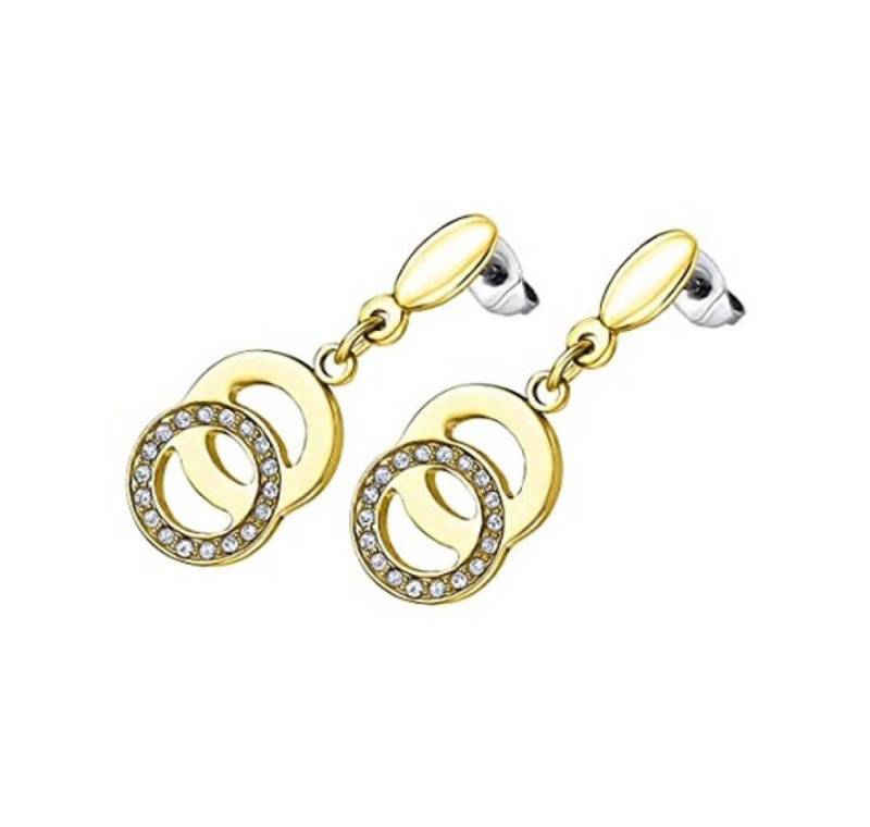 Lotus Style Paar Ohrstecker Elegant gold-plated earrings with zircons Woman Basic LS1913-4 / 3 von Lotus Style