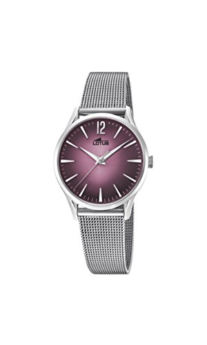 Lotus Watches Damen Datum klassisch Quarz Uhr mit Edelstahl Armband 18408/2 von Lotus Watches