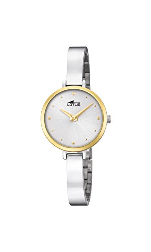 Lotus Watches Damen Datum klassisch Quarz Uhr mit Edelstahl Armband 18546/1 von Lotus Watches