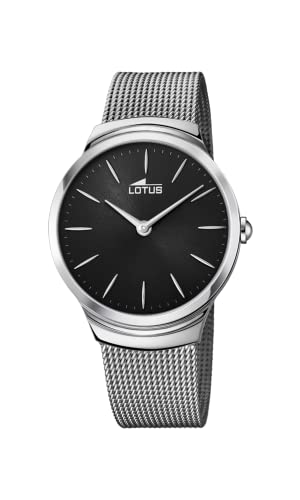 Lotus Watches Herren Datum klassisch Quarz Uhr mit Edelstahl Armband 18493/3 von Lotus