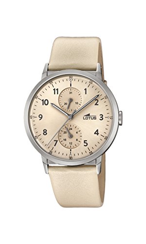 Lotus Watches Unisex Multi Zifferblatt Quarz Uhr mit Leder Armband 18509/2 von Lotus Watches