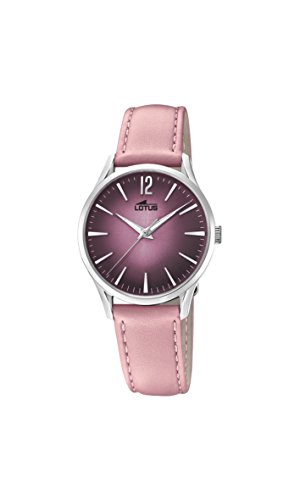 Lotus Watches Damen Datum klassisch Quarz Uhr mit Leder Armband 18406/2 von Lotus Watches