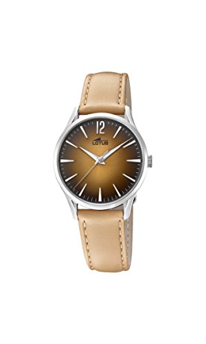 Lotus Watches Damen Datum klassisch Quarz Uhr mit Leder Armband 18406/3 von Lotus Watches