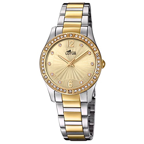 Lotus Armbanduhr 18384/1 Damen Edelstahl Silber-Gold, 31mm von Lotus