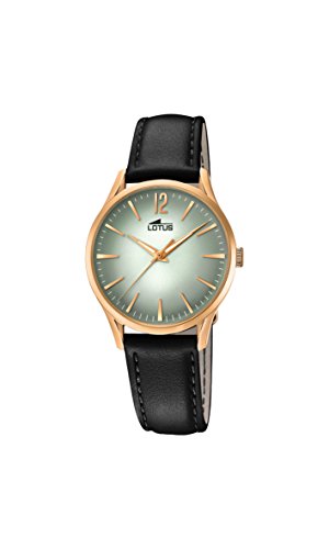 Lotus Watches Damen Datum klassisch Quarz Uhr mit Leder Armband 18407/5 von Lotus Watches