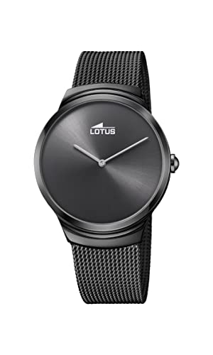 Lotus Uhr Für Herren 18784/1 Minimalist Schwarz Edelstahl Case GrauEdelstahl Band von LOTUS