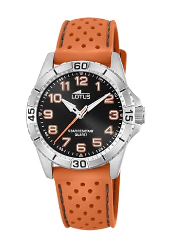 Lotus Kinder Armbanduhr Silikon Orange 34mm von LOTUS