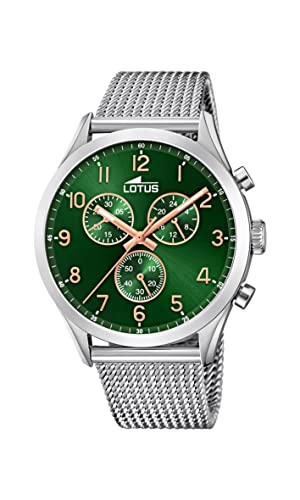 Lotus Herren Chronograph Quarz Uhr mit Edelstahl Armband 18637/2 von Relojes Lotus