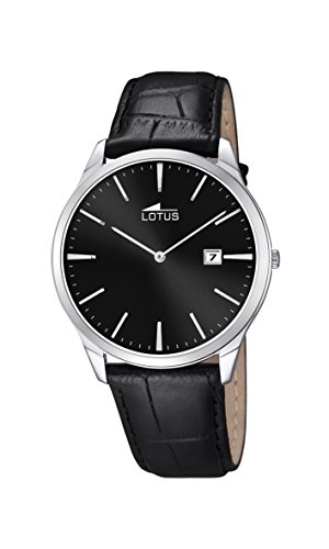 Lotus Herren Analog Quarz Uhr mit Leder Armband 10124/4 von Lotus