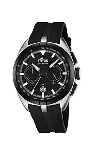 Lotus Herren Chronograph Quarz Uhr mit Gummi Armband 18189/2 von Lotus