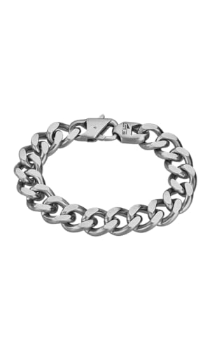 Lotus Style Armband für Herren aus Edelstahl in der Farbe Silber, Durchmesser: 21,5 cm, LS2060-2/1 von Lotus Style