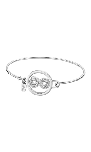 Lotus Style Armband Unendlichkeit für Damen aus Edelstahl in der Farbe Silber, Durchmesser 6,5 cm, LS2014-2/5 von Lotus Style