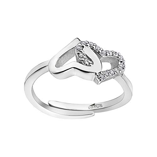 LOTUS Silver Herzen Ring LP1594-3/1 Zirkonia Damen 925er Echt Silber JLP1594-3-1 Silber Ring von LOTUS SILVER