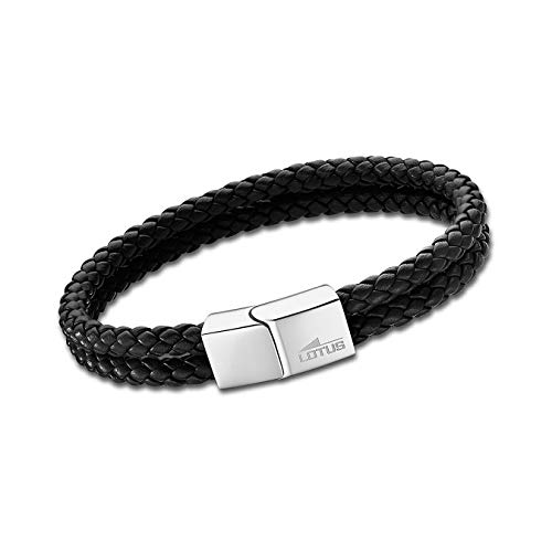 Lotus Style Armband Herren LS2011-2/1 Leder Edelstahl schwarz D1JLS2011-2-1 von Lotus