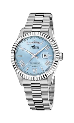 Lotus Herren Armbanduhr in der Farbe Silber mit Edelstahlarmband, Wasserdichtigkeit: 10bar, Gehäusedurchmesser: 41,5 mm, 18854/8 von Lotus