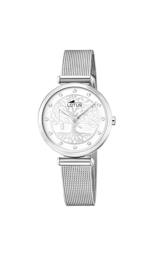 Lotus Damen Analog Quarz Uhr mit Edelstahl Armband 18708/1 von Relojes Lotus