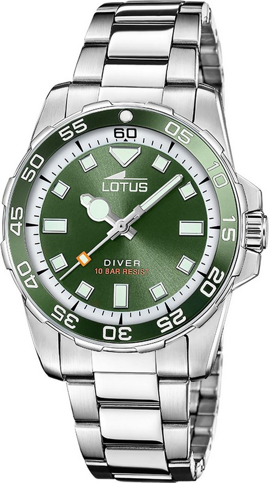 Lotus Chronograph Lotus Damenuhr Edelstahl silber Lotus, (Chronograph), Damen Armbanduhr rund, mittel (ca. 36,8mm), Edelstahl von Lotus