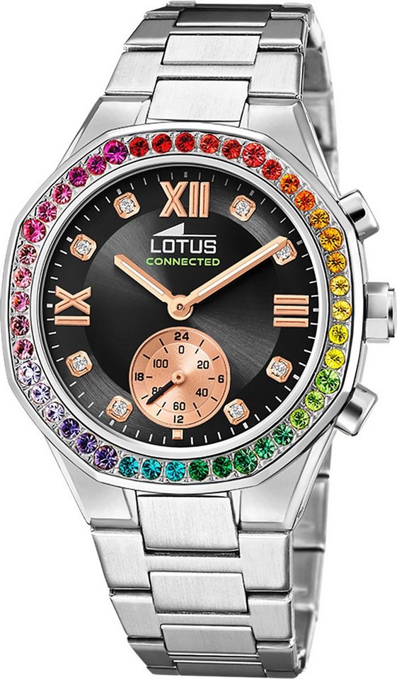 Lotus Chronograph Lotus Damenuhr Edelstahl silber Lotus, (Chronograph), Damen Armbanduhr rund, mittel (ca. 38mm), Edelstahl von Lotus