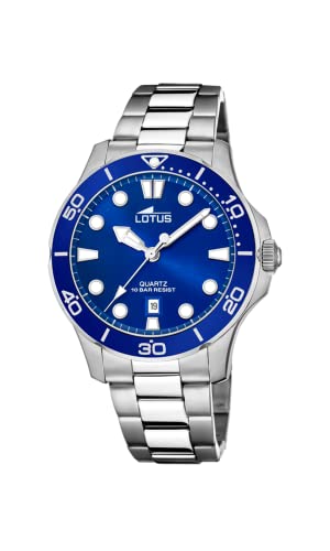 LOTUS Excellent 18762/1 Damenarmbanduhr Edelstahl Silber, 39 mm von LOTUS