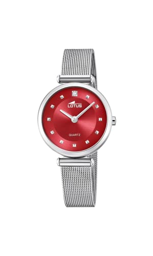LOTUS Damen Fashion Uhr Bliss in der Farbe Silber mit Edelstahlarmband, Gehäusedurchmesser: 29mm, 18793/5 von LOTUS