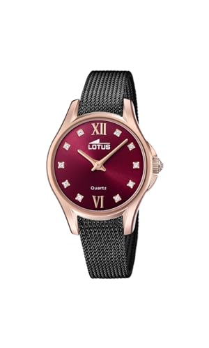 Lotus Damen Fashion Uhr Bliss in der Farbe Schwarz mit Edelstahlarmband, Gehäusedurchmesser: 33mm, 18824/2 von LOTUS