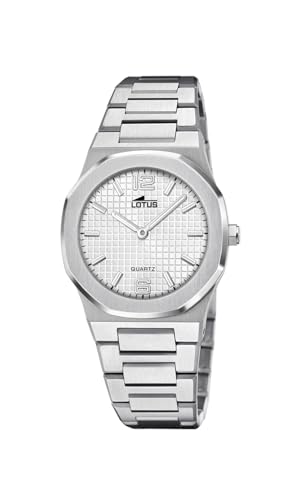 Lotus Damen Armbanduhr aus Edelstahl in der Farbe Silber 32,5mm, Wasserdichtigkeit: 5Bar, 18843/2 von Lotus